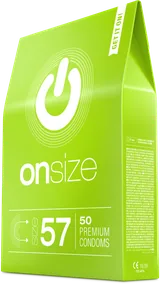 ONsize 57 pack, light green, 50 condoms